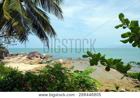 Coast South China Sea In The Park World's End, China, Hainan, Sania