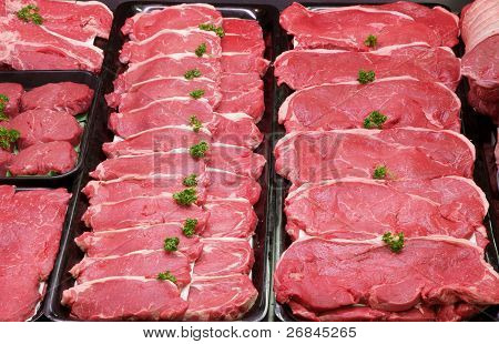 Raw Beef Steaks