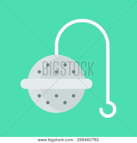 Tea Stainer Icon, Flat Design Isolated Vector Illustration