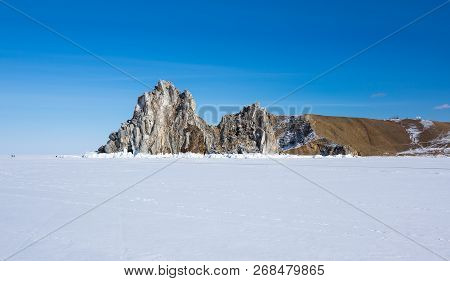 Cape Burkhan (shaman Rock) On Olkhon Island At Baikal Lake, Siberia, Russia
