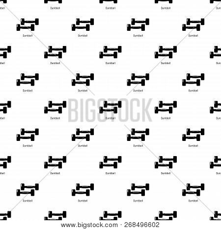 Fitness Dumbbell Pattern Vector Seamless Repeating For Any Web Design