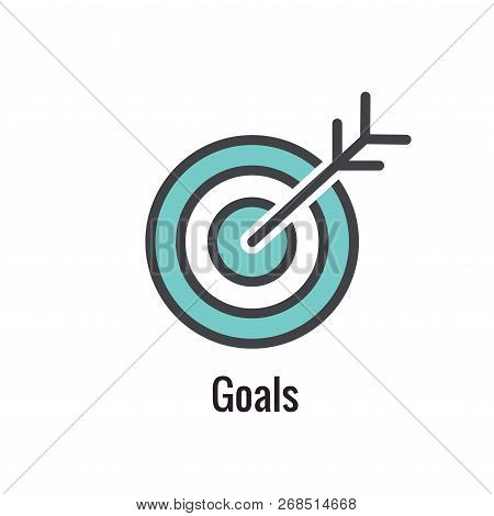 Core Values Outline Or Line Icon Conveying Specific Purpose