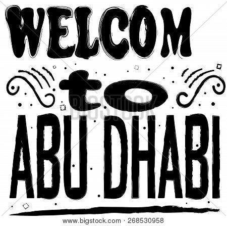 Welcome To Abrau-durso. Hand Drawing, Isolate, Lettering, Typography, Font Processing, Scribble. Des