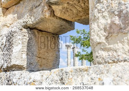 Travel Concept Photo. Uzuncaburc Historical Ancient City Mersin / Turkey