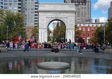 New York, New York-november Third: Political Activists And Artists Voice 2018 Mid Term Election Issu