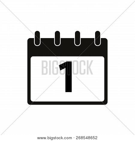 Calendar Isolated Flat Web Mobile Icon / Vector / Sign / Symbol / Button / Element / Silhouette