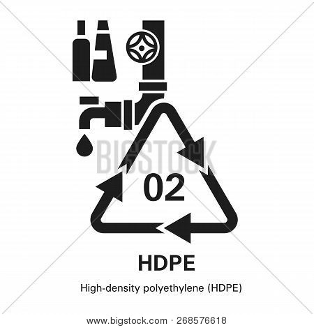 High Density Polyethylene Icon. Simple Illustration Of High Density Polyethylene Icon For Web Design