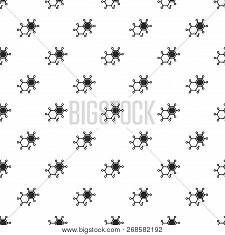 Chemical Element Molecule Pattern Seamless Repeat Background For Any Web Design