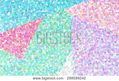 Abstract Pastel Pointillistic And Geometric Background Pattern