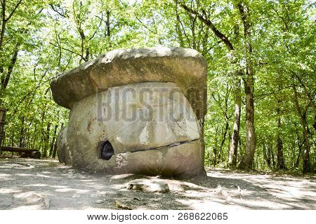 Big Shapsug Dolmen. A Megalytic Construction In The Woods Of Kuban.