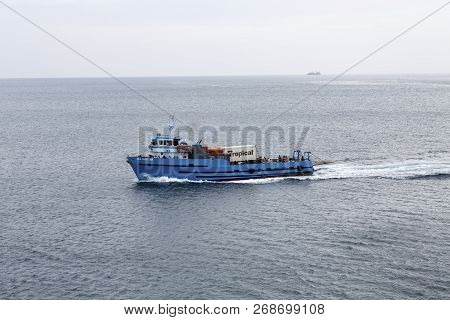 Basseterre, Saint Kitts - May 18, 2015: Port Zante Is The Harbor In Basseterre, Saint Kitts, Which H