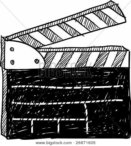 ร่าง clapperboard ภาพยนตร์