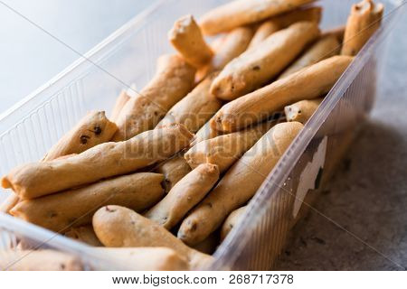 Turkish Pastry Crispy Stick Crackers With Anise Flavor