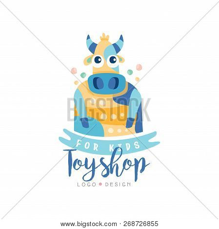 Toyshop For Kids Logo Design, Cute Badge Can Be Used For Baby Store, Kids Market Vector Illustration
