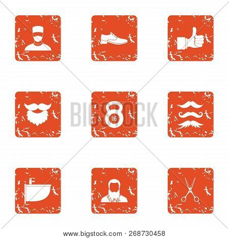 Superb Icons Set. Grunge Set Of 9 Superb Icons For Web Isolated On White Background