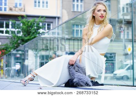 Woman Wearing Crop Top And Culottes
