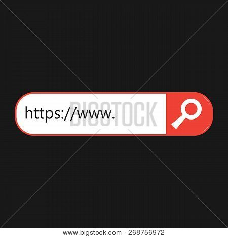 Search Bar Vector Icon.