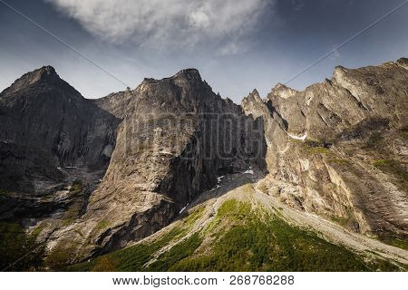 Trollveggen - Highest Mountain Wall In Europe, Middle Norway.