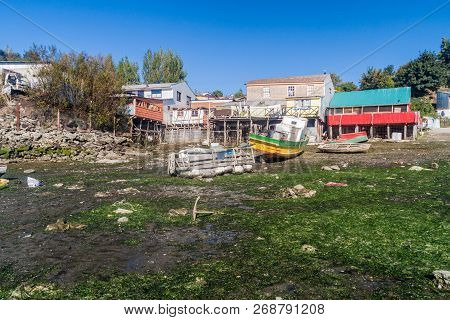 Palafitos Stilt Houses In Castro, Chiloe Island, Chile