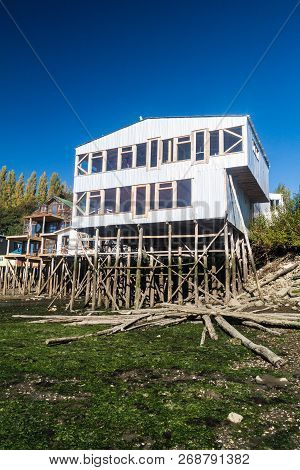 Palafitos Stilt Houses In Castro, Chiloe Island, Chile