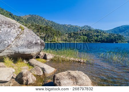 Lago Verde Lake In National Park Huerquehue, Chile