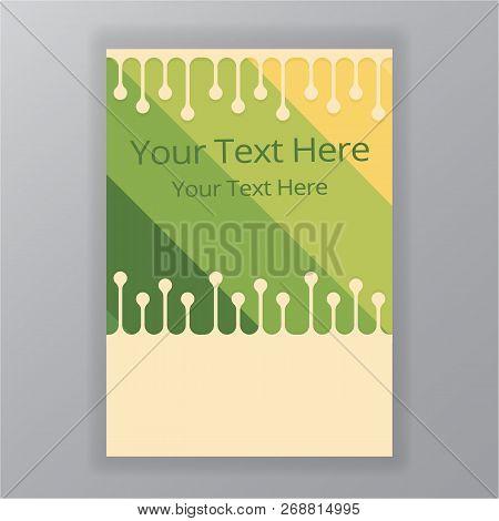 Flat Simplified Drops Abstract Vector Cliced Background For Web And Print