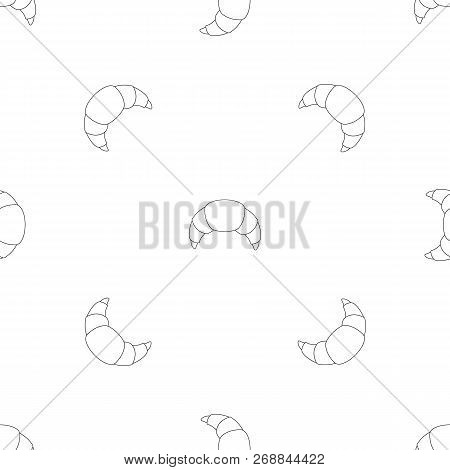 Croissant Pattern Seamless Vector Repeat Geometric For Any Web Design