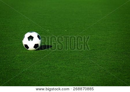 Football On A Green Field . Sport
