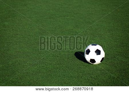 Football On A Green Field . Sport