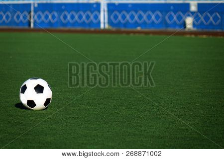 Football On A Green Field . Sport