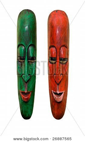 Wooden Masks Indonesia