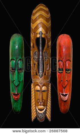 Wooden Masks Indonesia