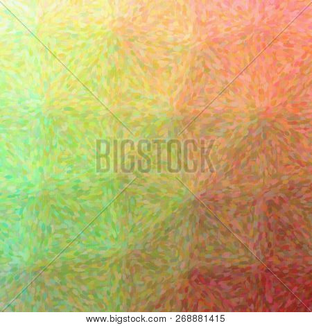 Illustration Of Abstract Brown Impressionist Pointlilism Square Background
