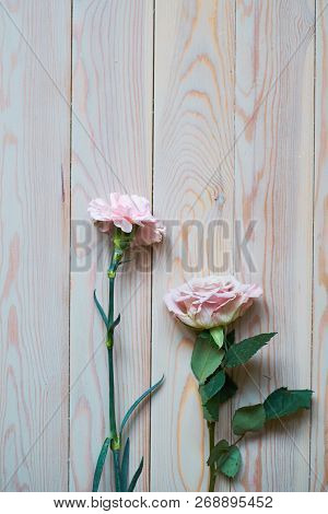 Gentle Vintage Wedding Background And Beautiful Flowers