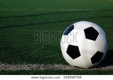 Football On A Green Field . Sport