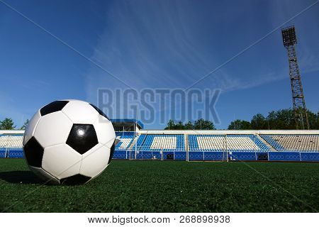 Football On A Green Field . Sport