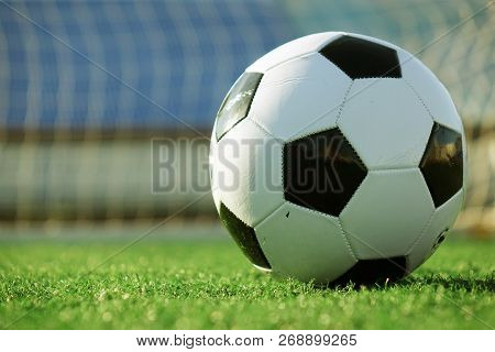 Football On A Green Field . Sport