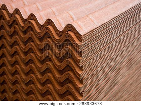 A Stack Of Ondulin Sheets - A Modern Roofing Material