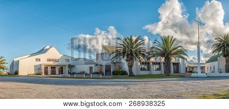 Langebaan, South Africa, August 20, 2018: Panorama Of The Dutch Reformed Church In Langebaan In The 