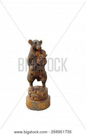 Wooden Products Mouse Playing A Musical Instrument