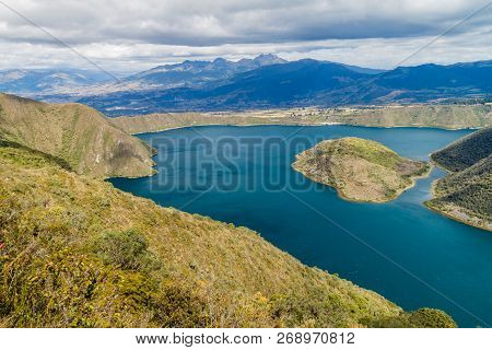 Laguna Cuicocha - Volcanic Crater Lake In Ecuador