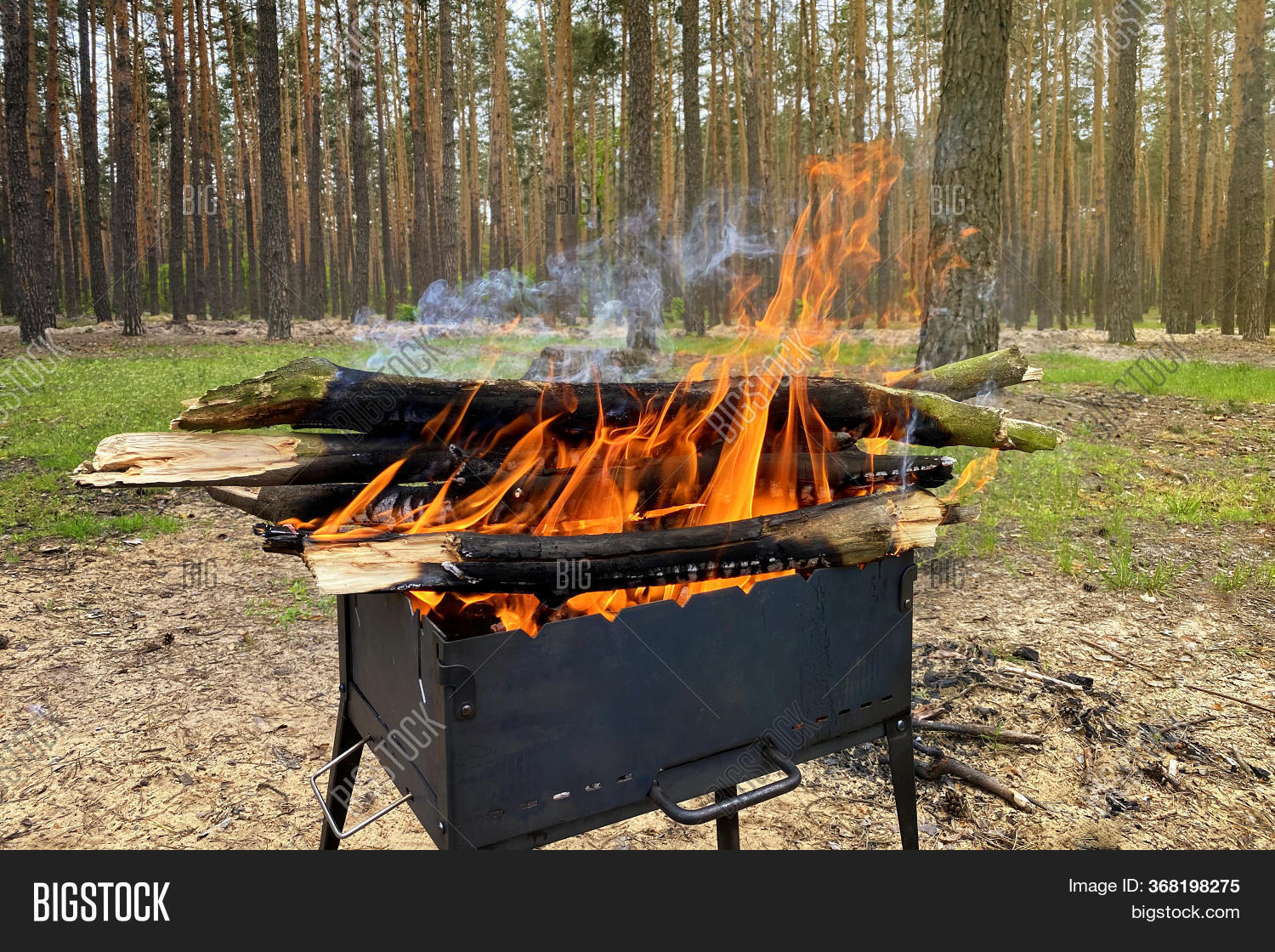 Firewood Burns Grill, Image & Photo (Free Trial) Bigstock