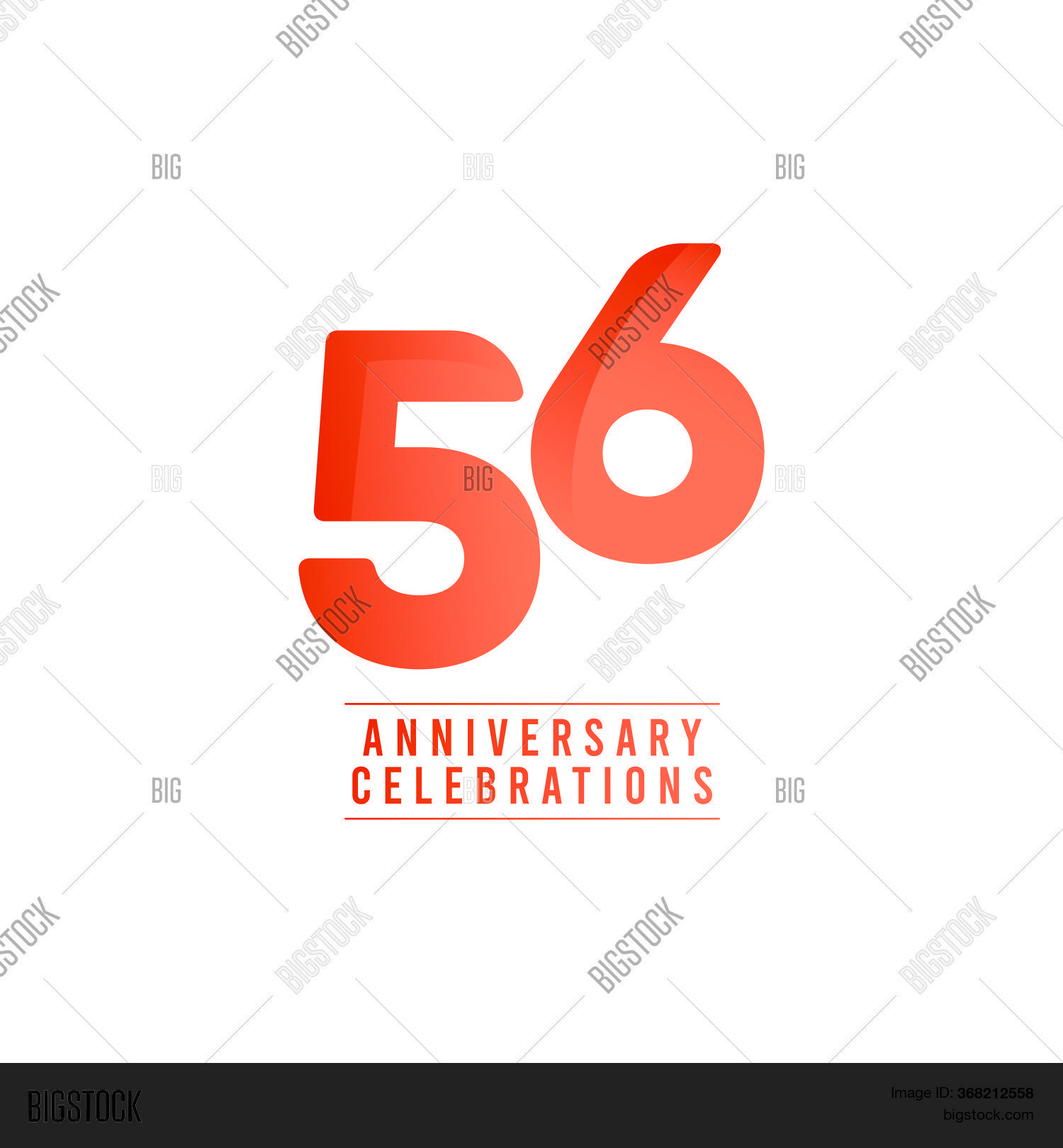 56 Years Anniversary Vector & Photo (Free Trial) | Bigstock
