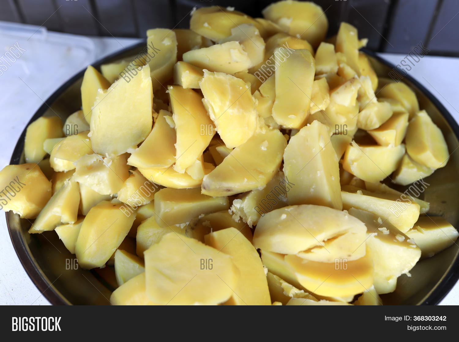 Sliced Boiled Potatoes Image & Photo (Free Trial) Bigstock
