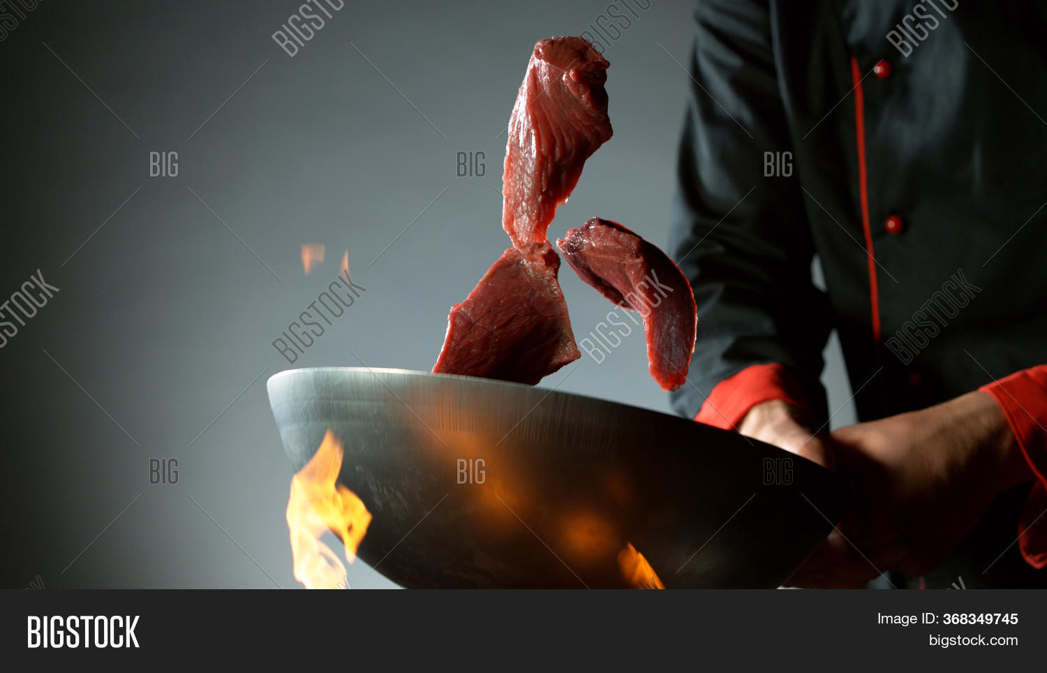 Closeup Chef Throwing Image & Photo (Free Trial) Bigstock