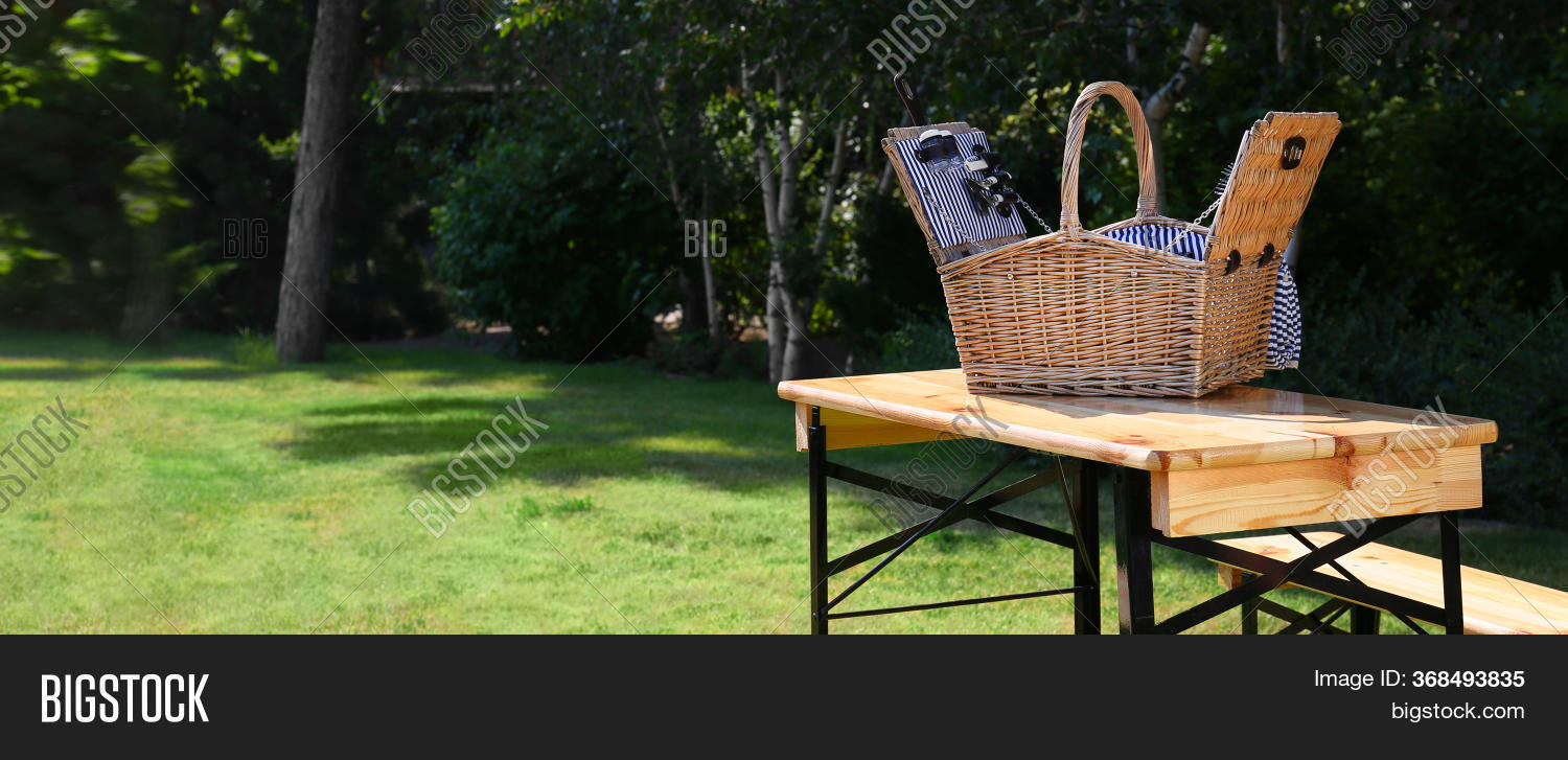 Open Picnic Basket On Image & Photo (Free Trial) Bigstock