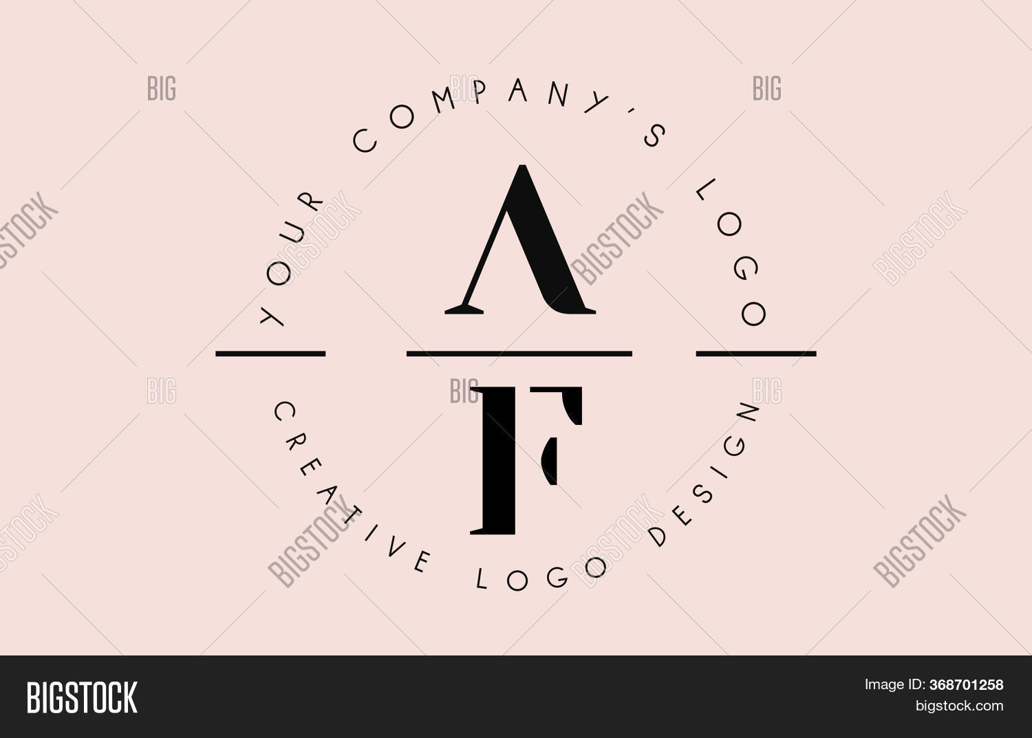 Letters Af F Logo Set Vector & Photo (Free Trial) | Bigstock