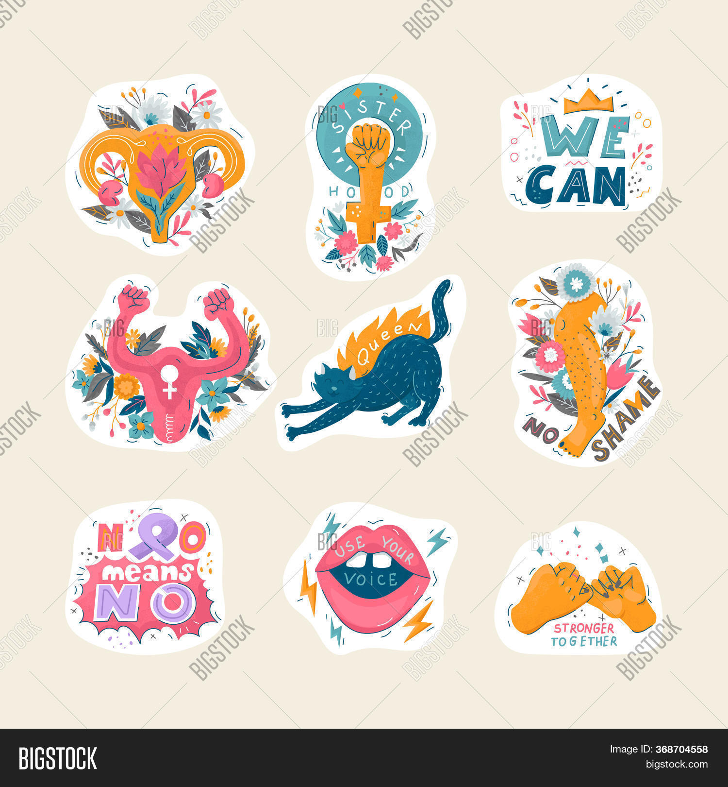 Feminist Sticker Image &amp; Photo (Free Trial) | Bigstock