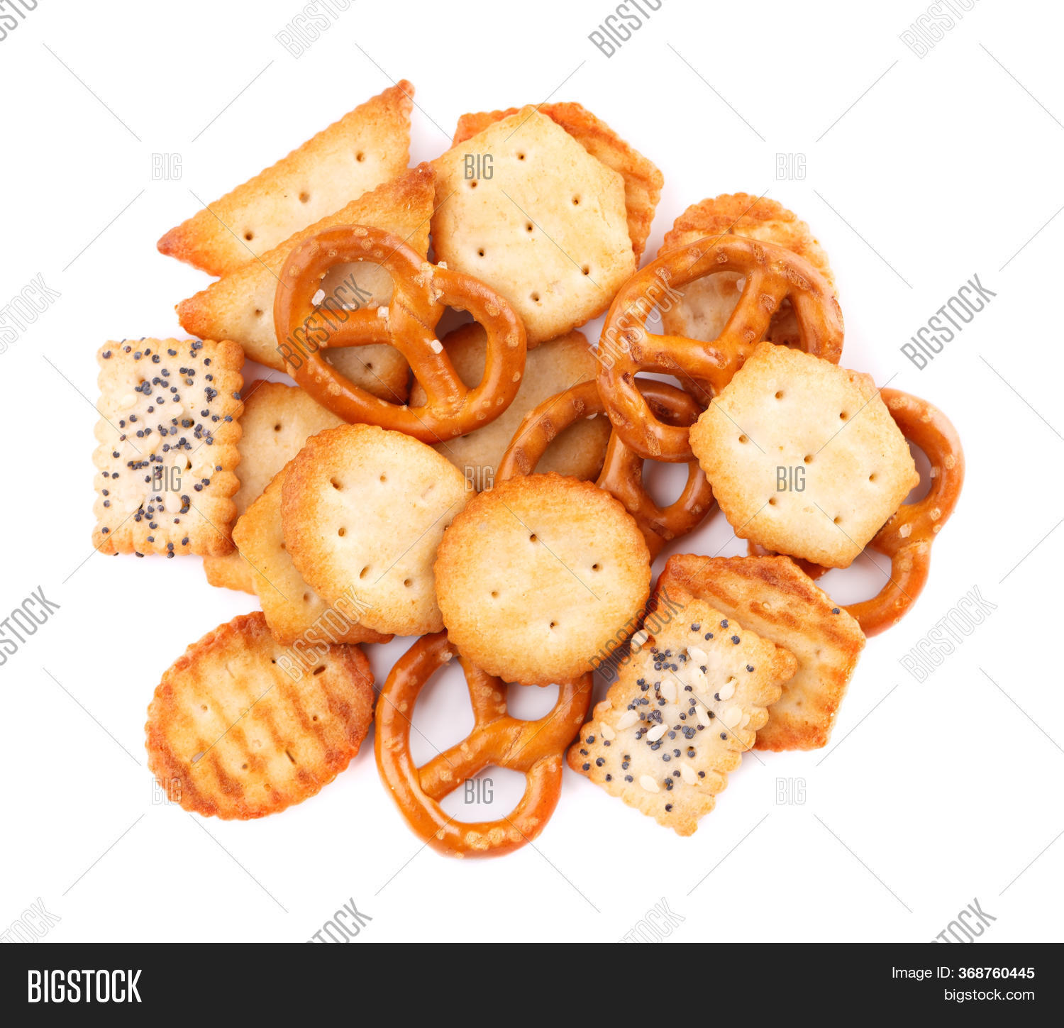 Mix Crackers Isolated Image & Photo (Free Trial) Bigstock