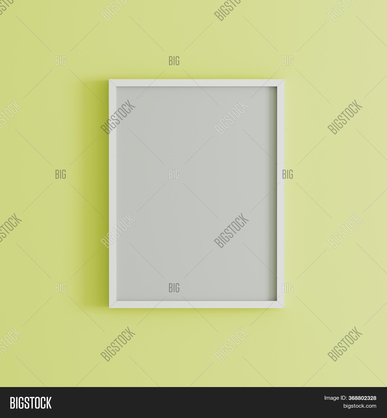 Blank Frame On Yellow Image & Photo (Free Trial) Bigstock